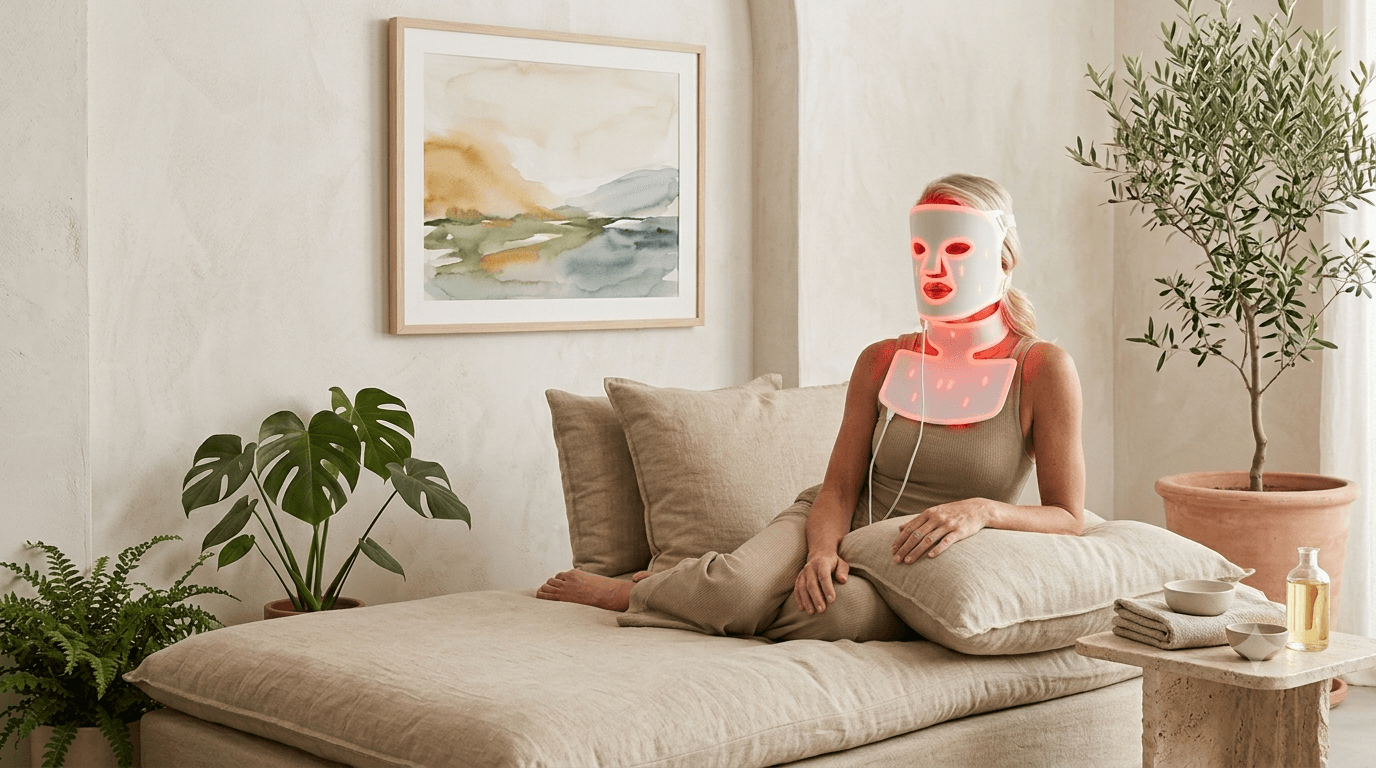 LED Red light therapy face masks collection hero image Awen Nook