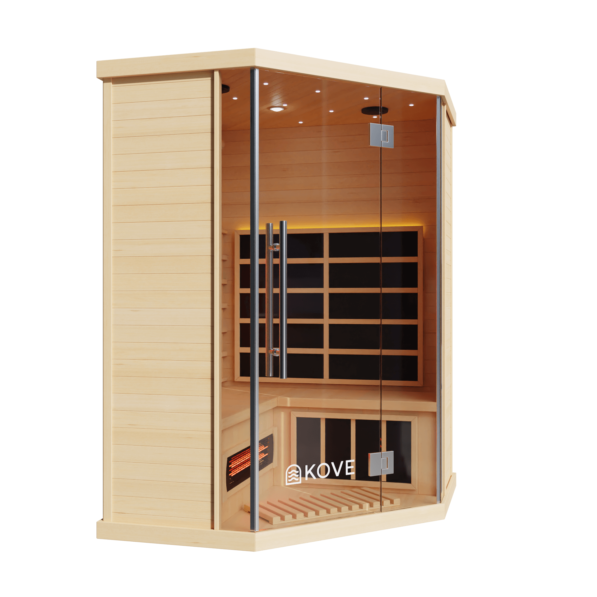 KOVE Corner Full Spectrum Infrared Sauna – Luxury 3–4 Person Sauna