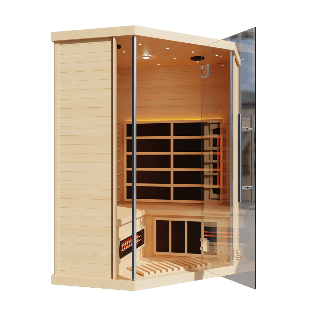 KOVE Corner Full Spectrum Infrared Sauna – Luxury 3–4 Person Sauna