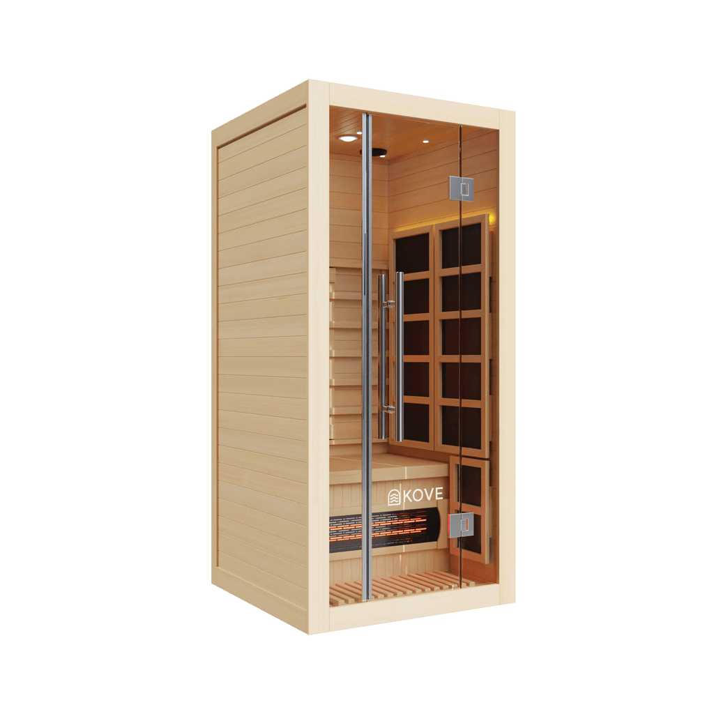 KOVE Full Spectrum Infrared Sauna – Luxury 1 Person Home Sauna