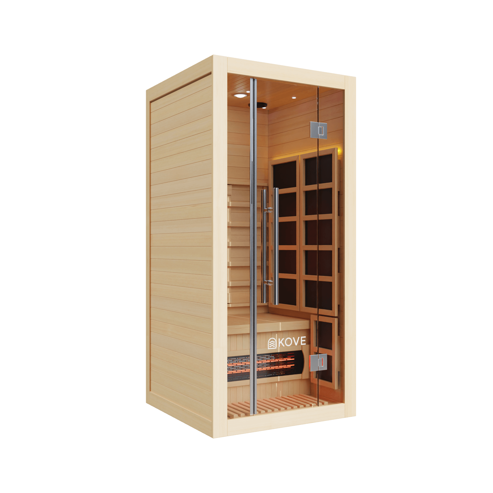 KOVE Full Spectrum Infrared Sauna – Luxury 1 Person Home Sauna