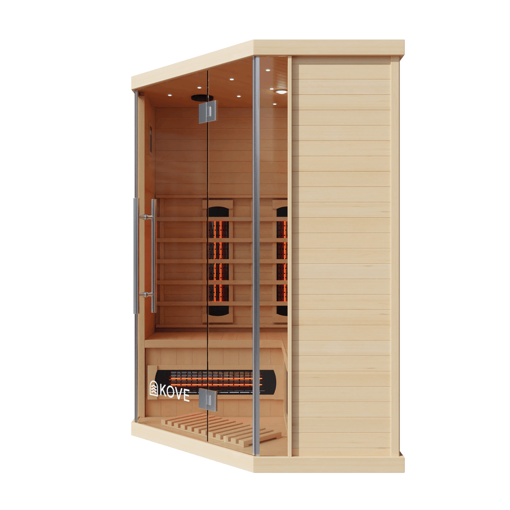 KOVE Corner Full Spectrum Infrared Sauna – Luxury 3–4 Person Sauna