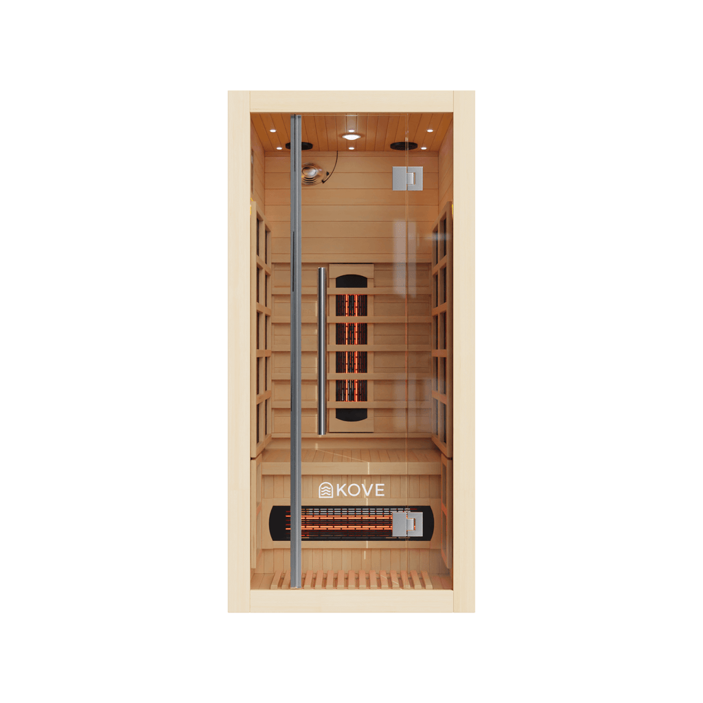 KOVE Full Spectrum Infrared Sauna – Luxury 1 Person Home Sauna