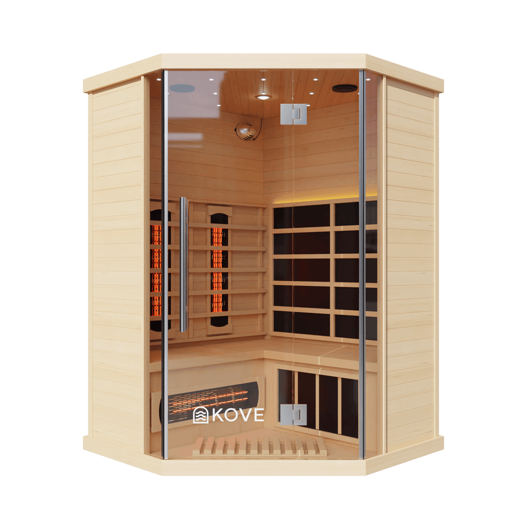 KOVE Corner Full Spectrum Infrared Sauna – Luxury 3–4 Person Sauna