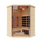 KOVE Corner Full Spectrum Infrared Sauna – Luxury 3–4 Person Sauna