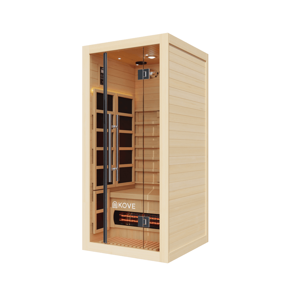 KOVE Full Spectrum Infrared Sauna – Luxury 1 Person Home Sauna