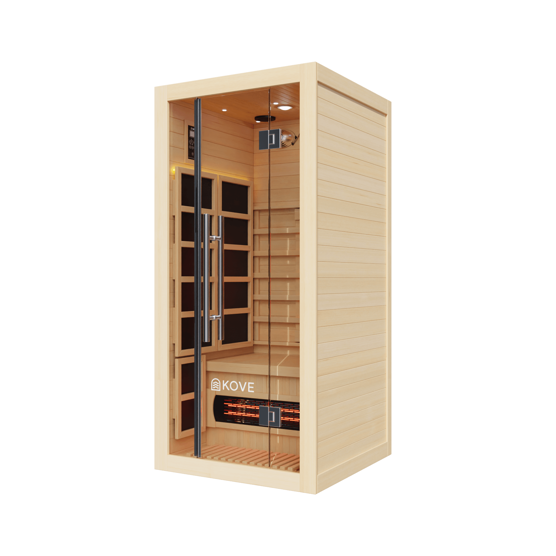 KOVE Full Spectrum Infrared Sauna – Luxury 1 Person Home Sauna