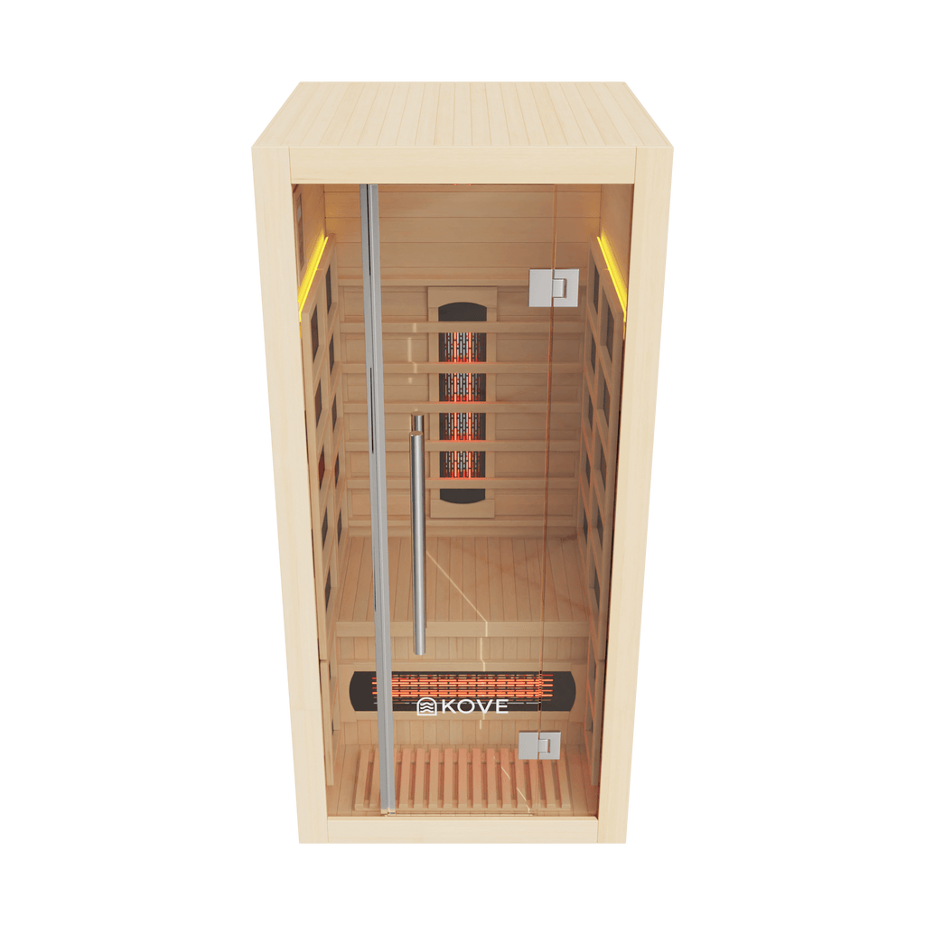 KOVE Full Spectrum Infrared Sauna – Luxury 1 Person Home Sauna
