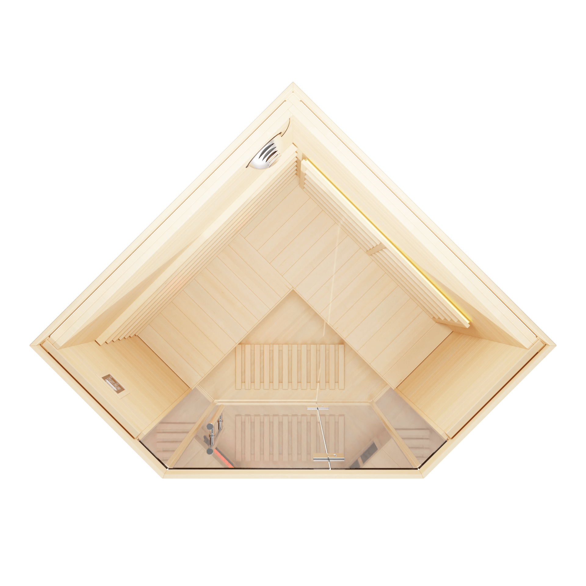 KOVE Corner Full Spectrum Infrared Sauna – Luxury 3–4 Person Sauna