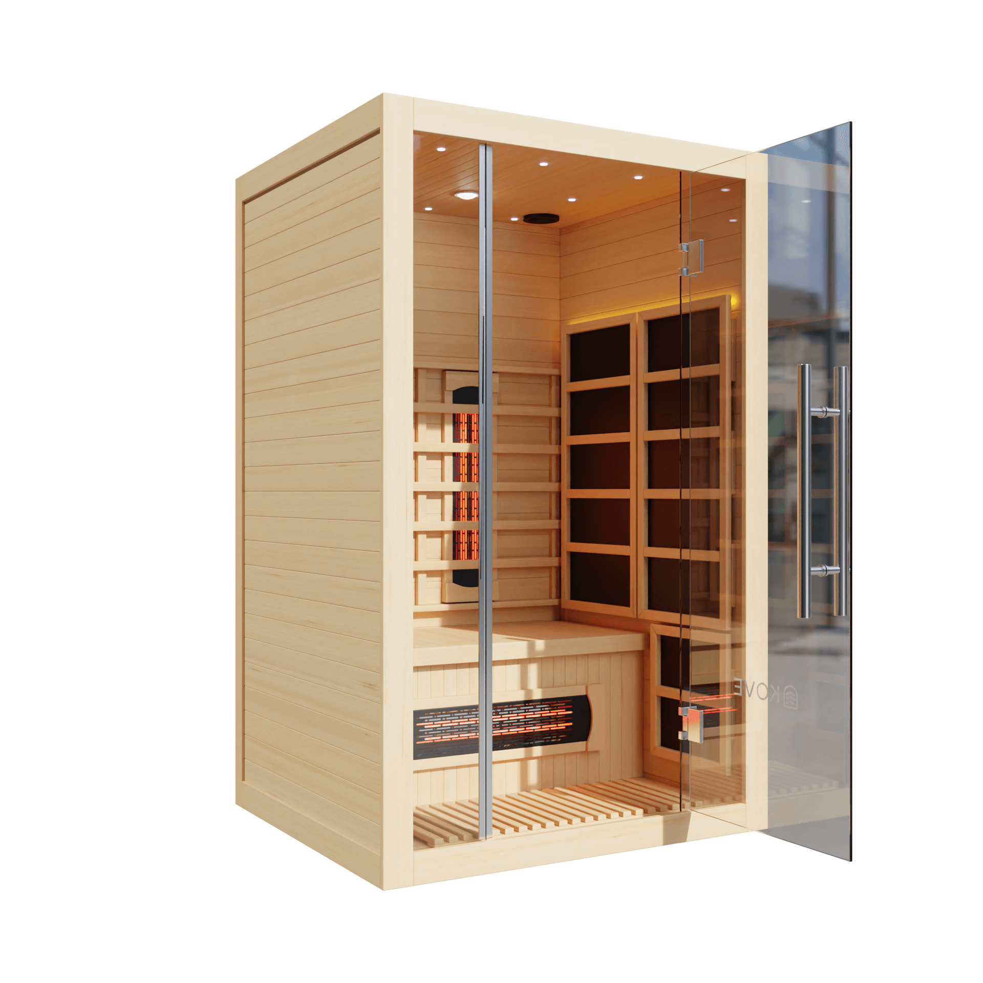 KOVE Full Spectrum Infrared Sauna – Luxury 2 Person Sauna