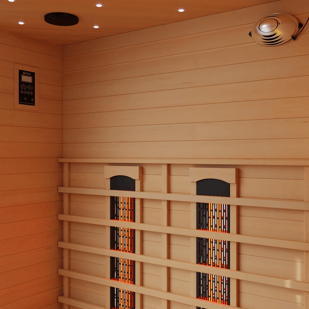 KOVE Corner Full Spectrum Infrared Sauna – Luxury 3–4 Person Sauna