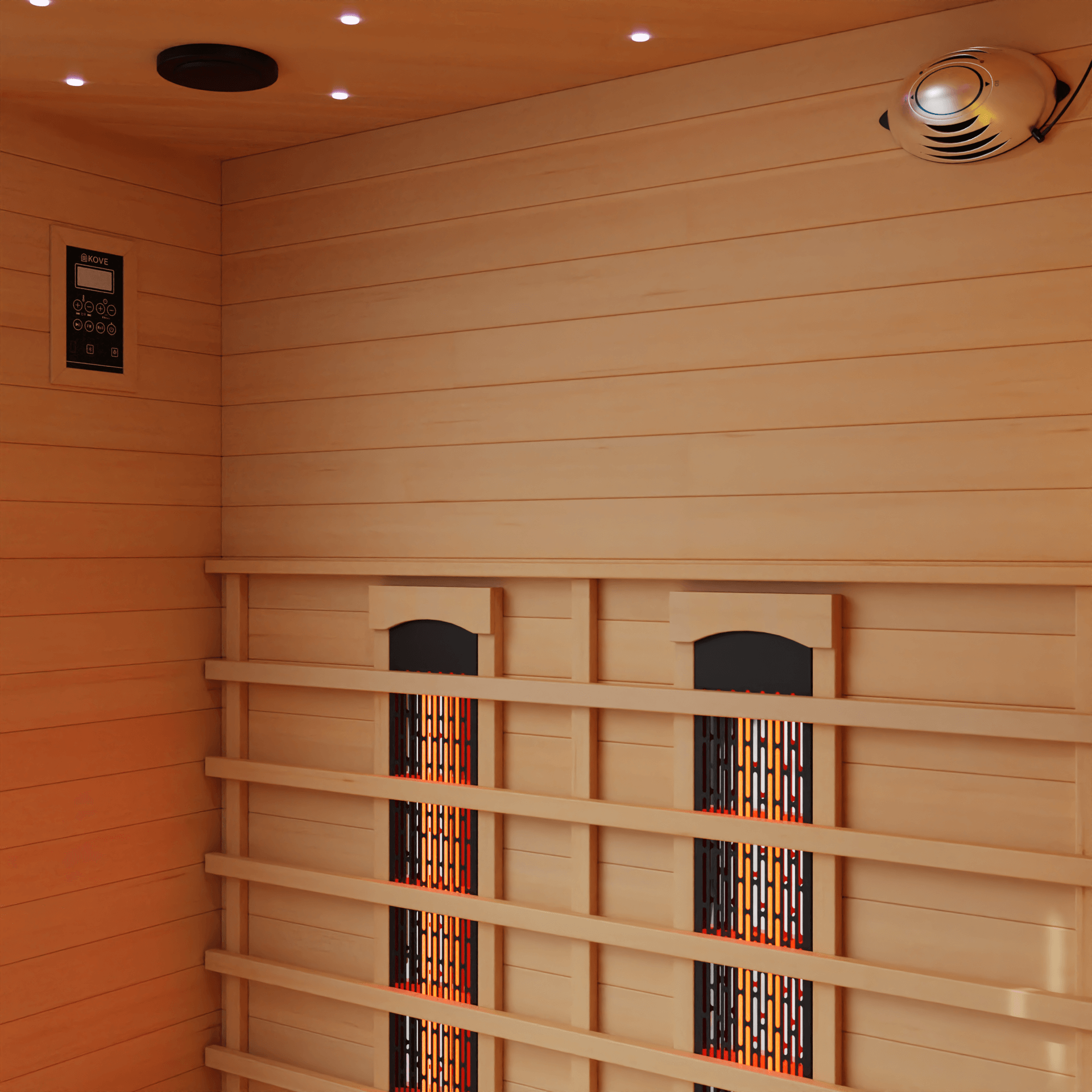 KOVE Corner Full Spectrum Infrared Sauna – Luxury 3–4 Person Sauna