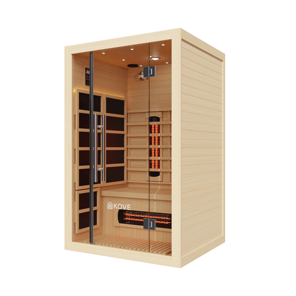 KOVE Full Spectrum Infrared Sauna – Luxury 2 Person Sauna