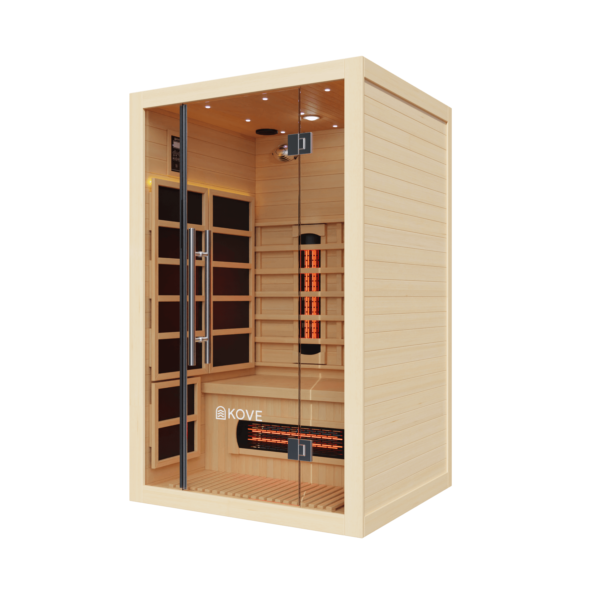 KOVE Full Spectrum Infrared Sauna – Luxury 2 Person Sauna