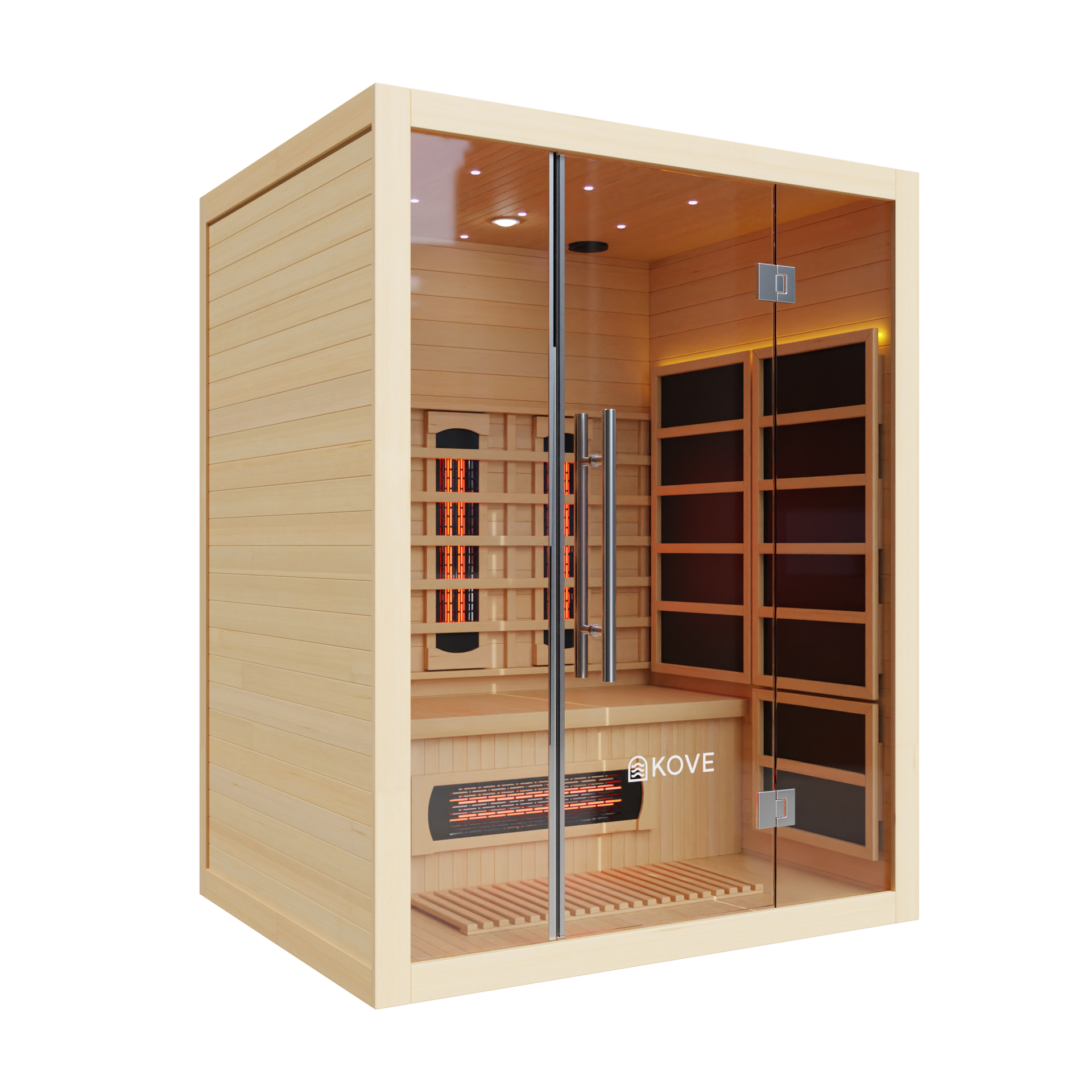 KOVE Full Spectrum Infrared Sauna – Luxury 3 Person Sauna