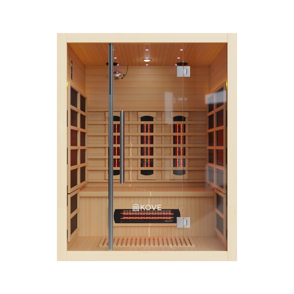 KOVE Full Spectrum Infrared Sauna – Luxury 3 Person Sauna