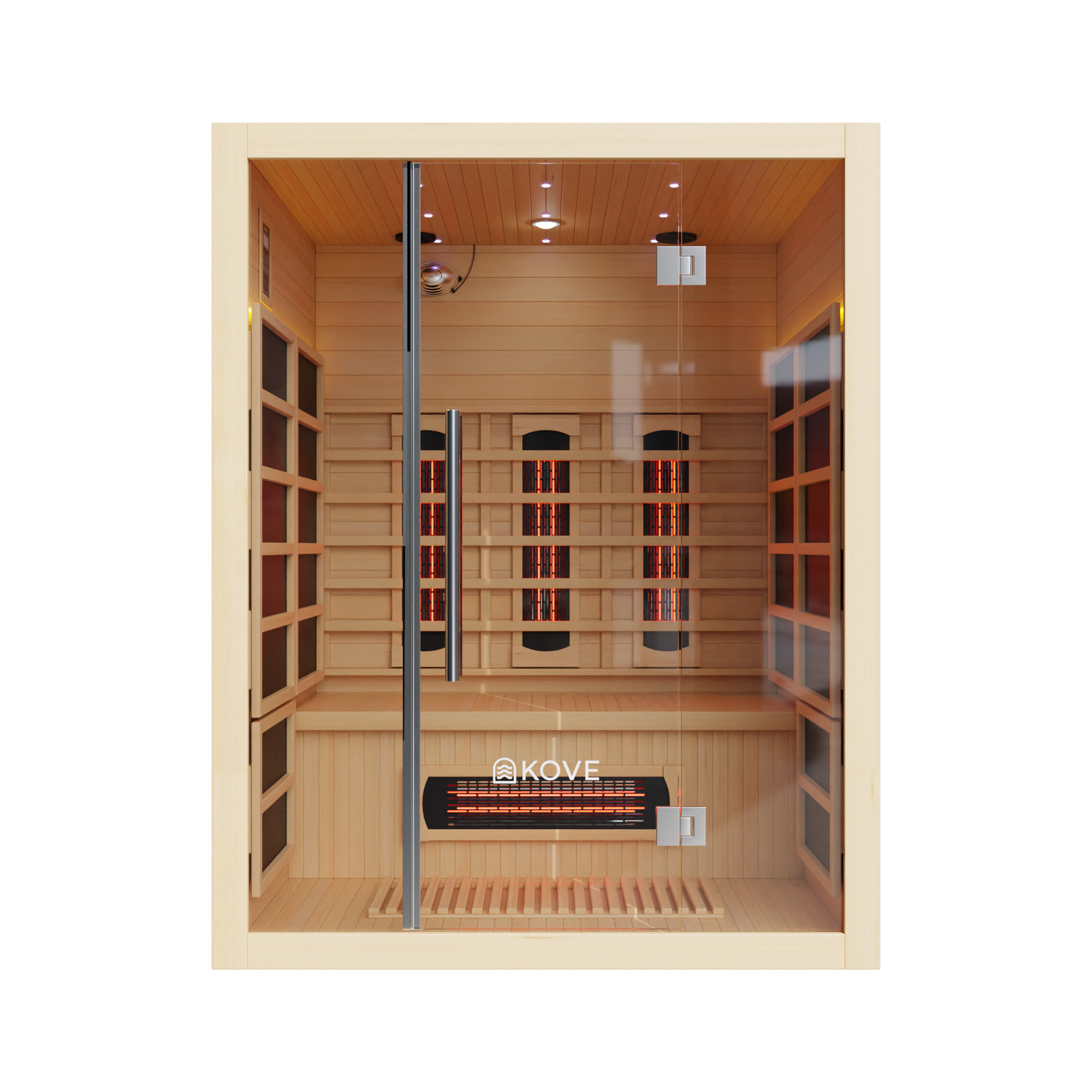 KOVE Full Spectrum Infrared Sauna – Luxury 3 Person Sauna