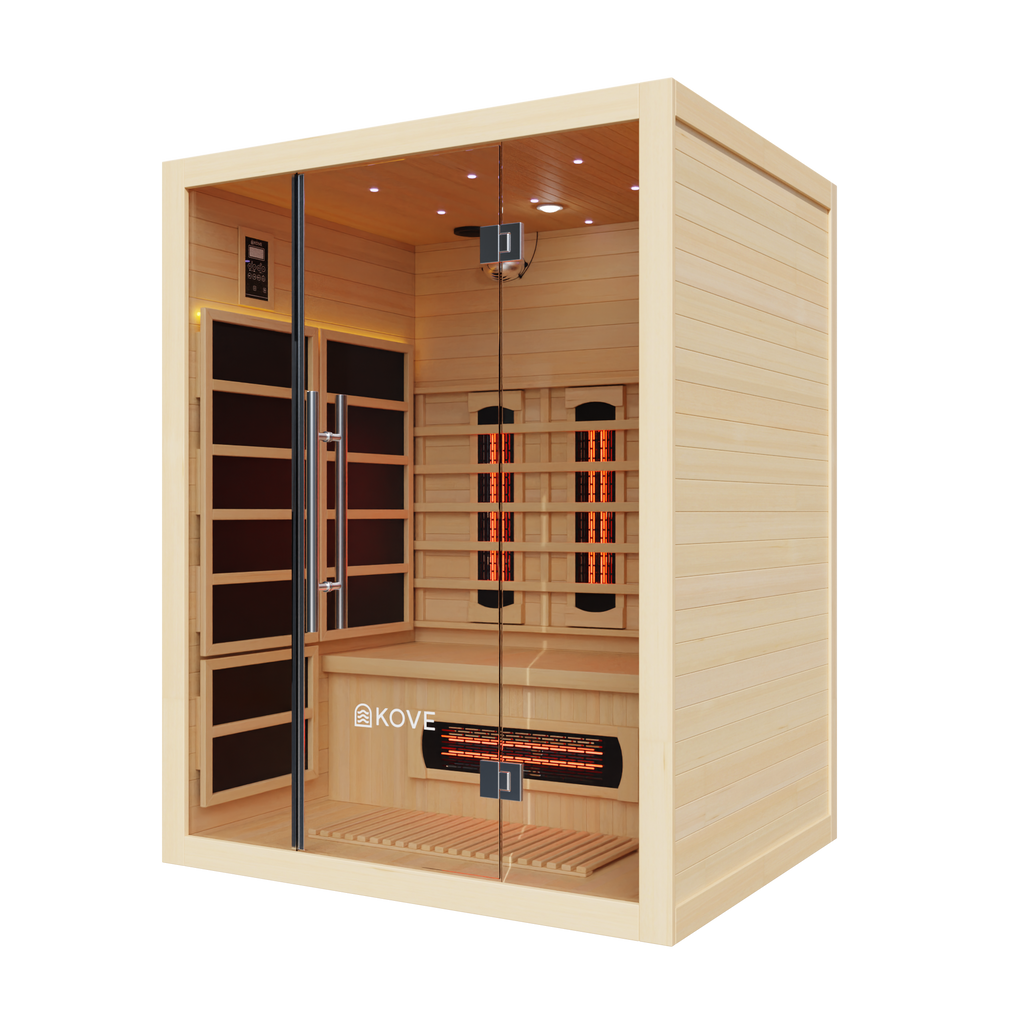 KOVE Full Spectrum Infrared Sauna – Luxury 3 Person Sauna