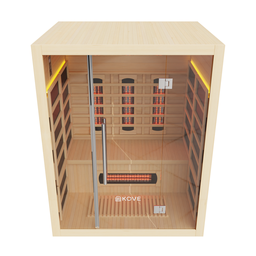 KOVE Full Spectrum Infrared Sauna – Luxury 3 Person Sauna