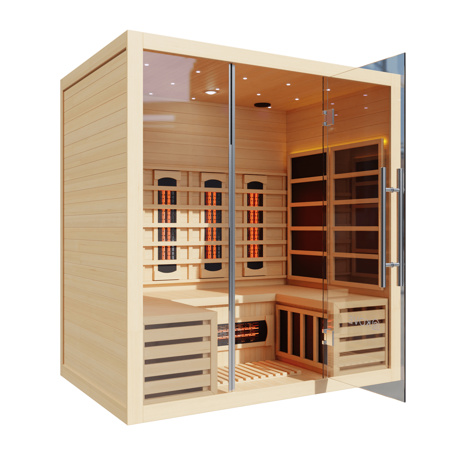 KOVE Full Spectrum Infrared Sauna – Luxury 4 Person Sauna
