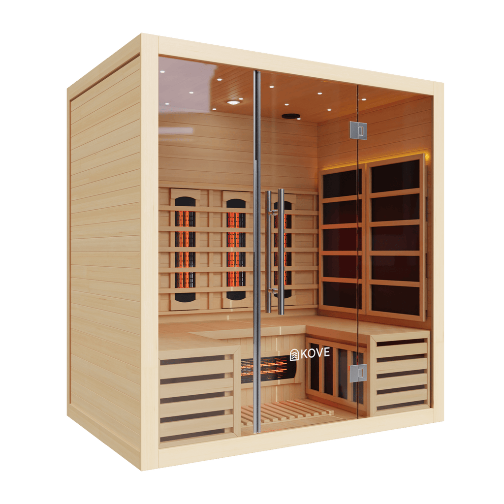 KOVE Full Spectrum Infrared Sauna – Luxury 4 Person Sauna