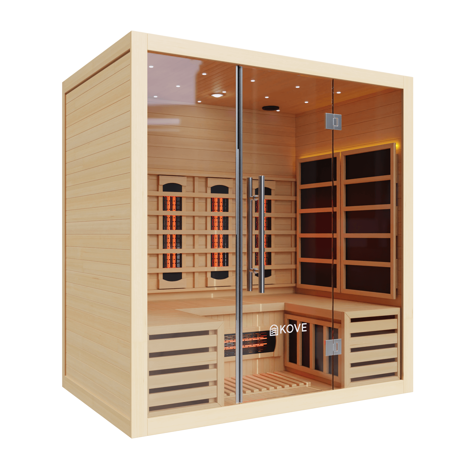 KOVE Full Spectrum Infrared Sauna – Luxury 4 Person Sauna