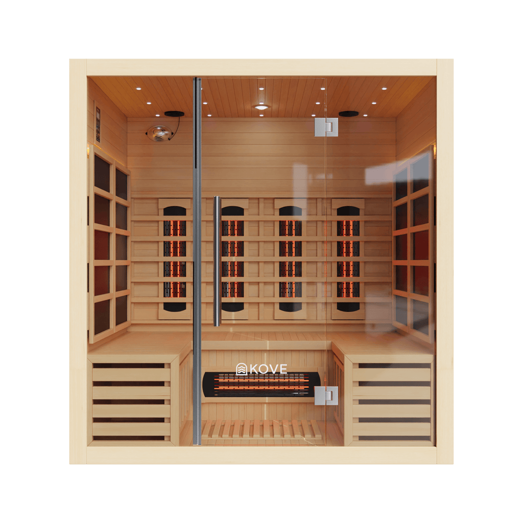 KOVE Full Spectrum Infrared Sauna – Luxury 4 Person Sauna