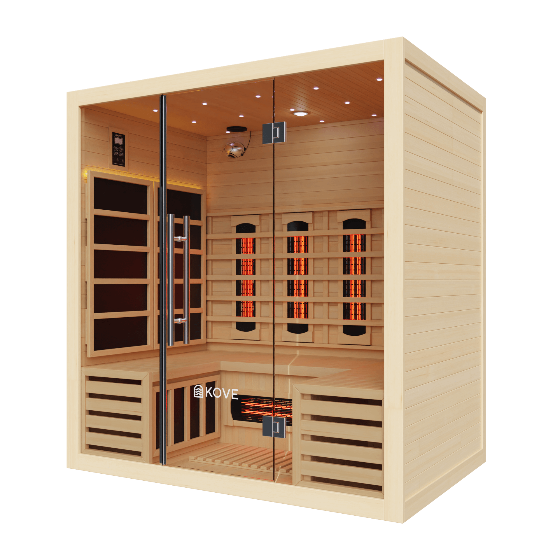 KOVE Full Spectrum Infrared Sauna – Luxury 4 Person Sauna