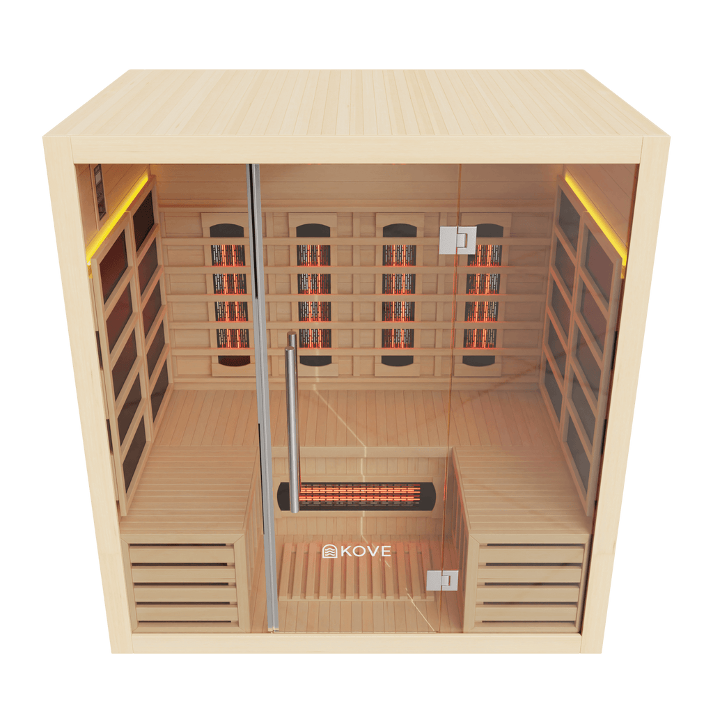 KOVE Full Spectrum Infrared Sauna – Luxury 4 Person Sauna