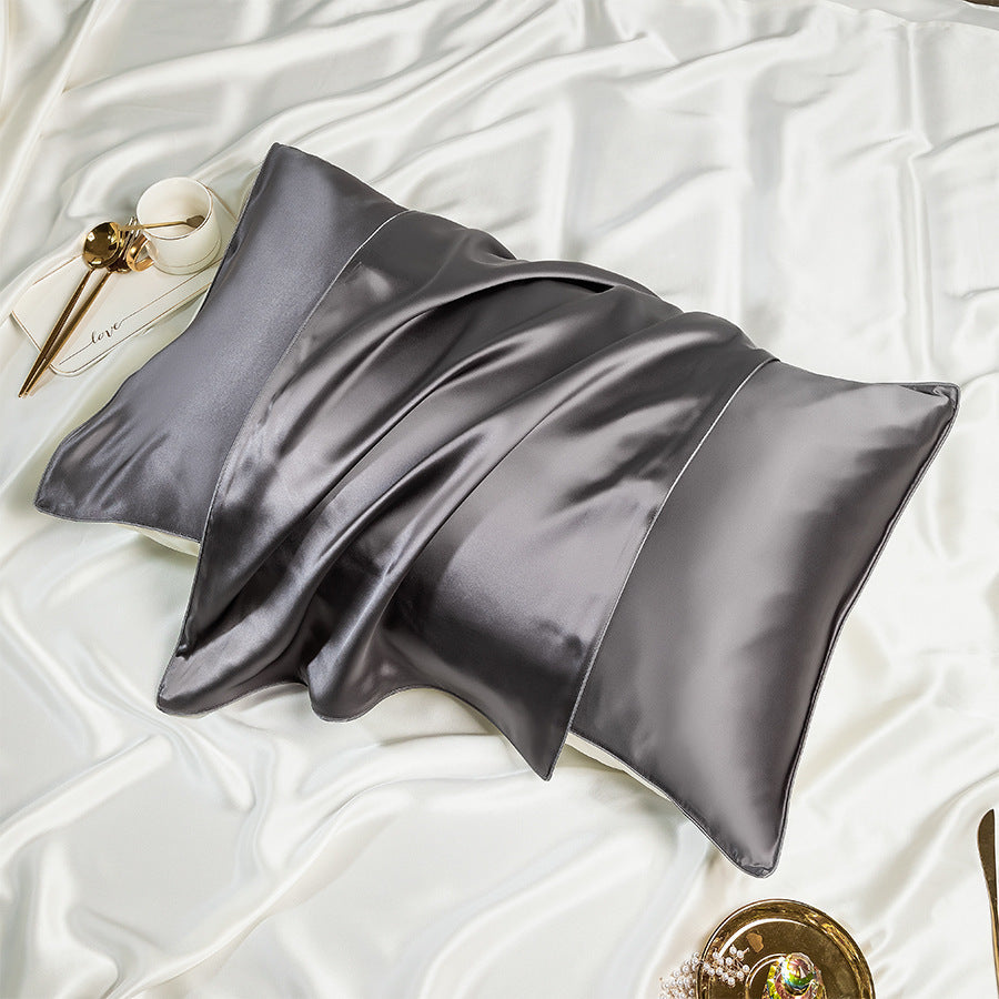 SleepNest Silk Pillowcase – One Pair, Solid Color