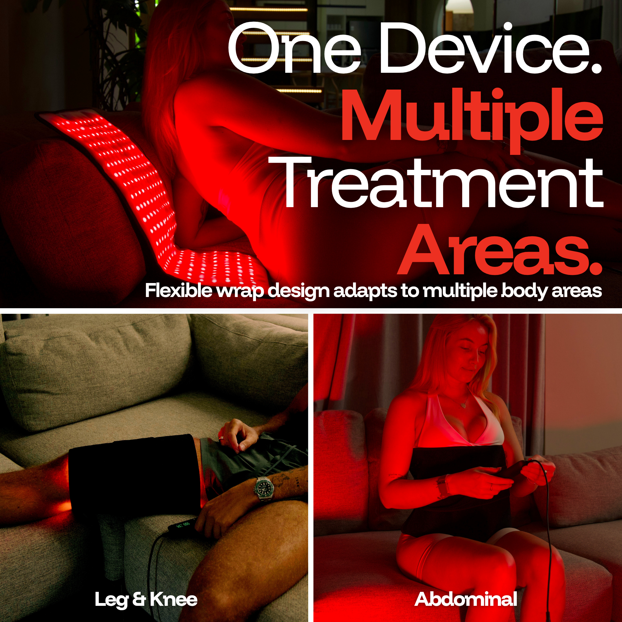 ThermoLab Auracell™ Pro Red Light Therapy Belt 24"x12"