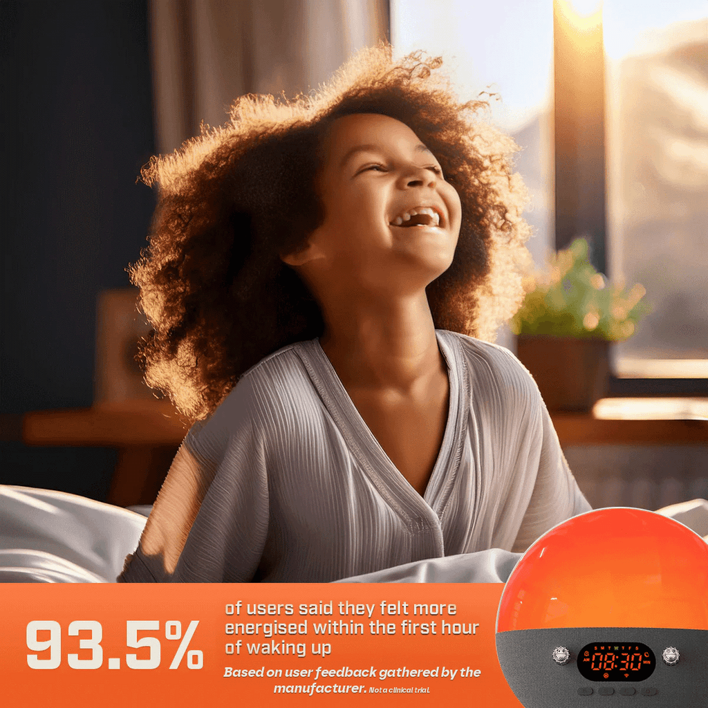 Smart Wake Up Alarm Clock Pro with Sunrise Simulation