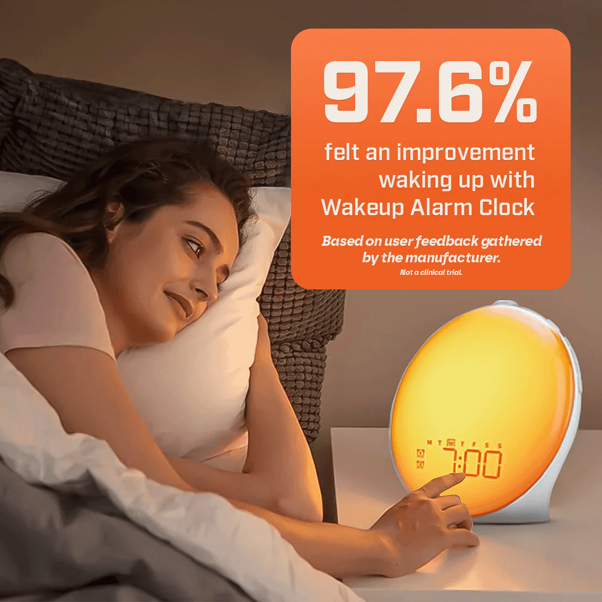 Digital Wake Up Alarm Clock for Healthy Sleep Routines