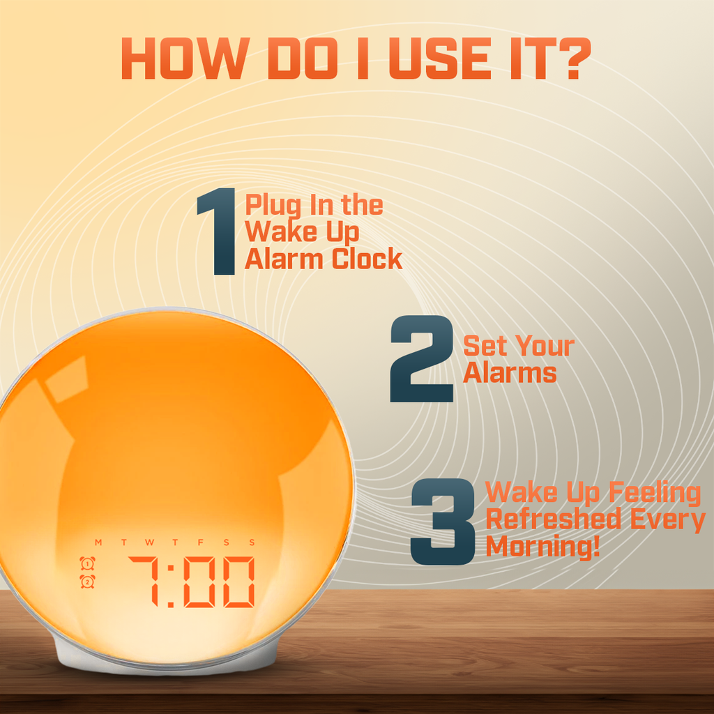 Digital Wake Up Alarm Clock for Healthy Sleep Routines