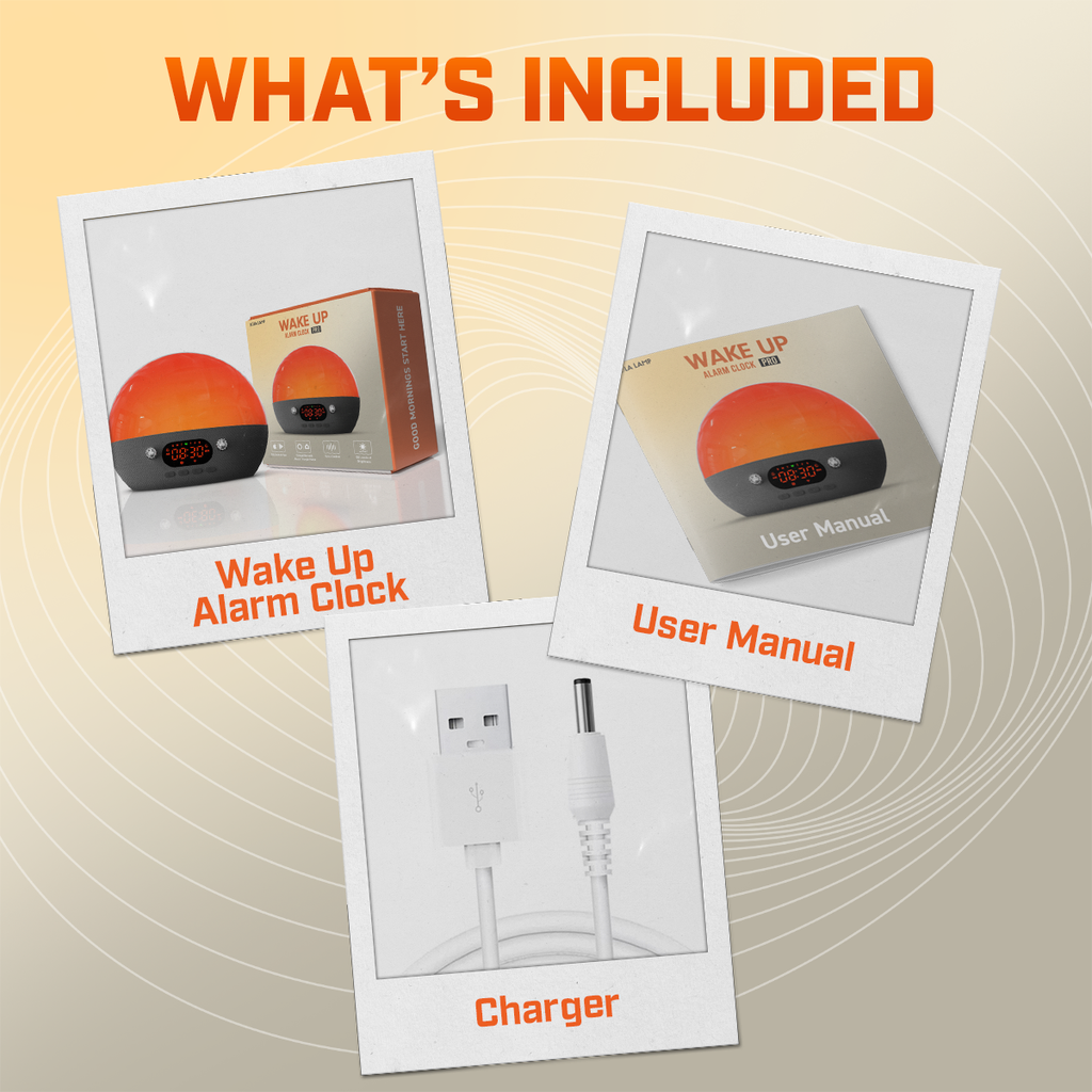Smart Wake Up Alarm Clock Pro with Sunrise Simulation