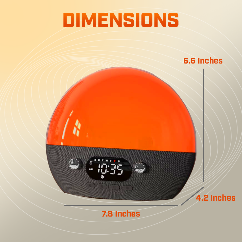 Smart Wake Up Alarm Clock Pro with Sunrise Simulation