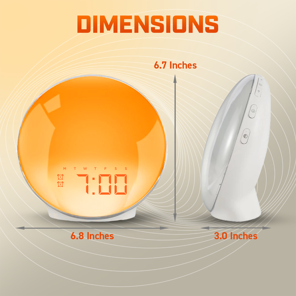 Snooze Therapy Smart Wake Up Alarm Clock with Sunrise Sleep Technology