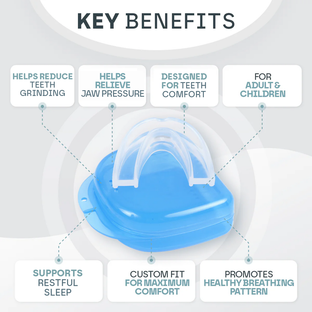 Snooze Therapy Stop Clenching Mouth Guard for Teeth Grinding & Jaw Relief