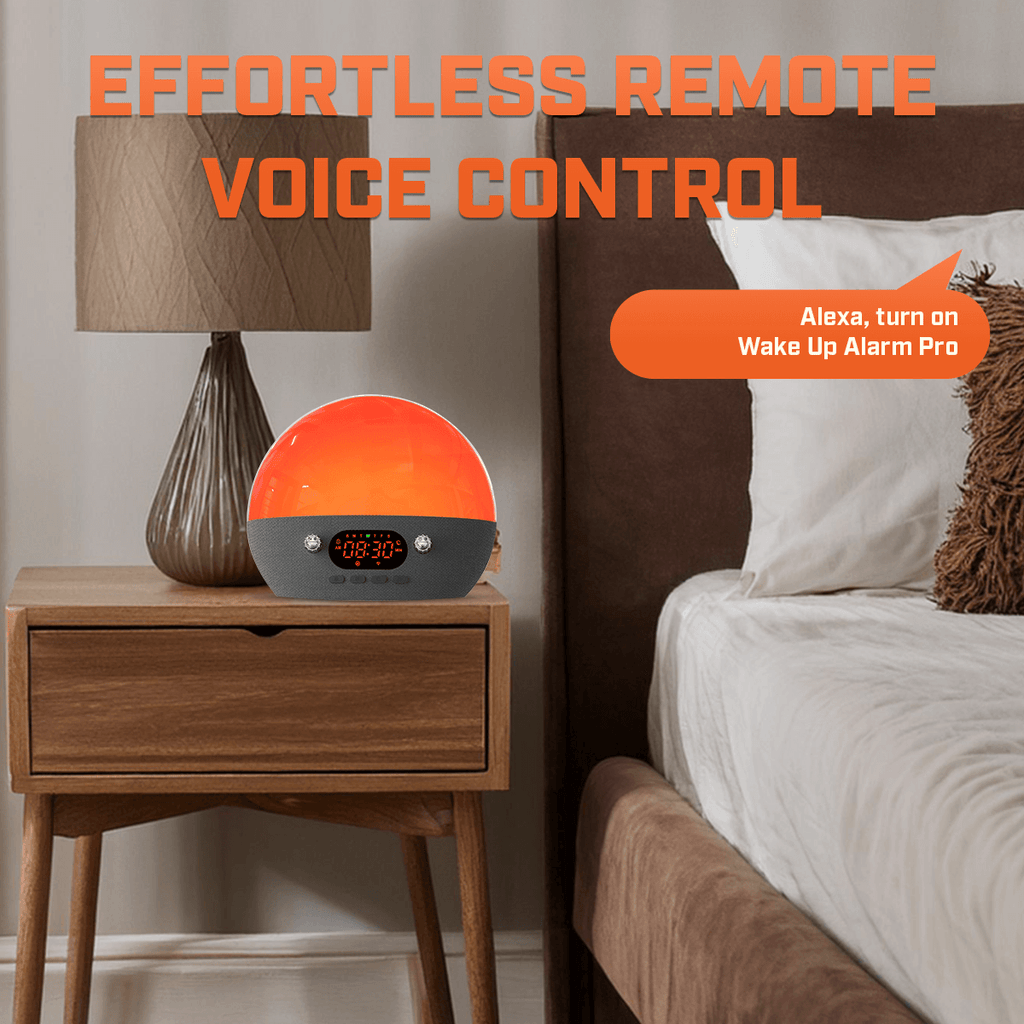 Smart Wake Up Alarm Clock Pro with Sunrise Simulation