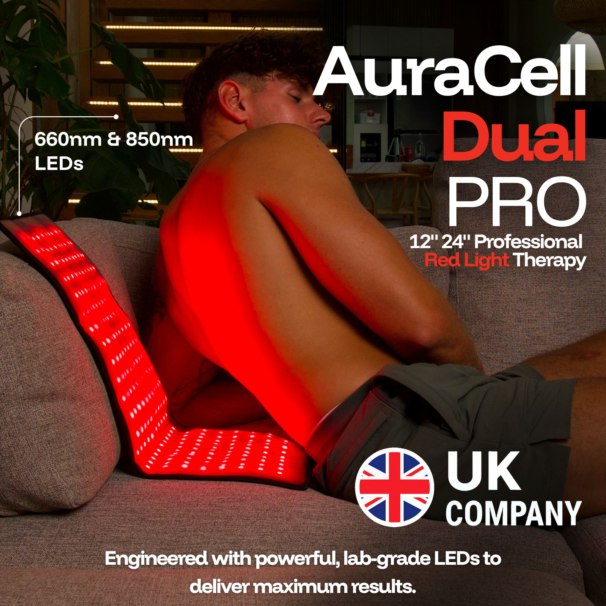 ThermoLab Auracell™ Pro Red Light Therapy Belt 24"x12"