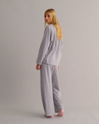 Soft Grey Marl Modal Cotton Luxury Pyjama Set