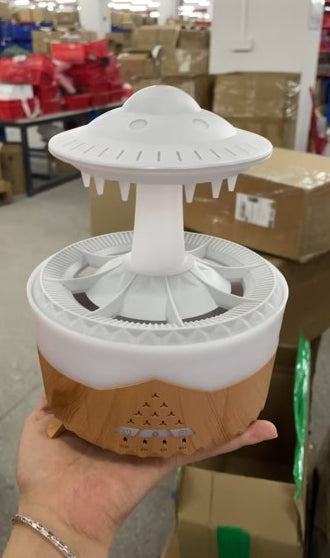 UFO Raindrop Water Diffuser and Humidifier - USB Aroma Mist Maker