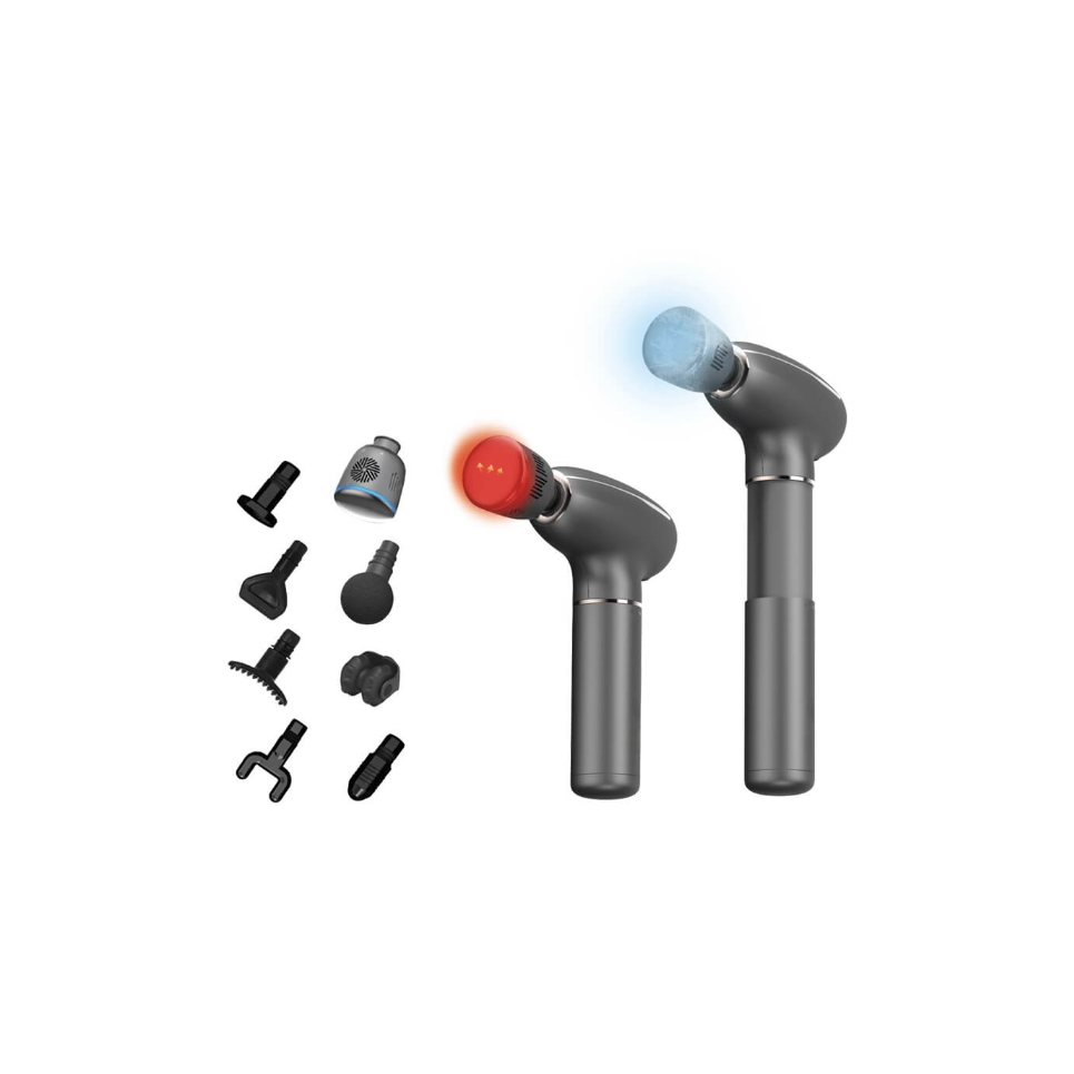 KOVE Hot & Cold Massage Gun with Long Handle – Deep Tissue Recovery Massager