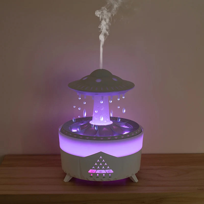 UFO Raindrop Water Diffuser and Humidifier - USB Aroma Mist Maker