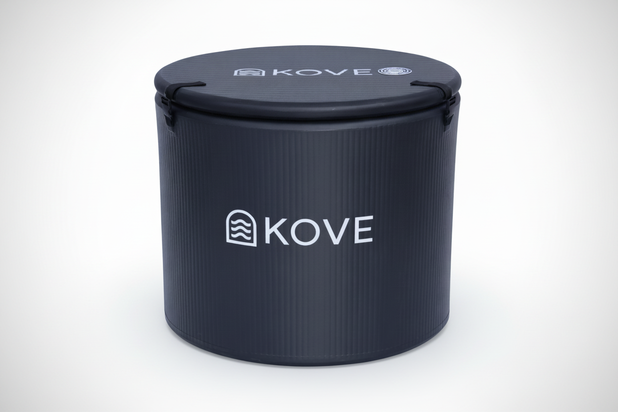 KOVE Core Ice Bath – Premium Upright Cold Plunge Tub 450L (Chiller Compatible)