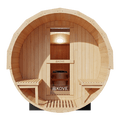 KOVE Outdoor Barrel Sauna – 5–6 Person Luxury Garden Sauna with 6kW Heater