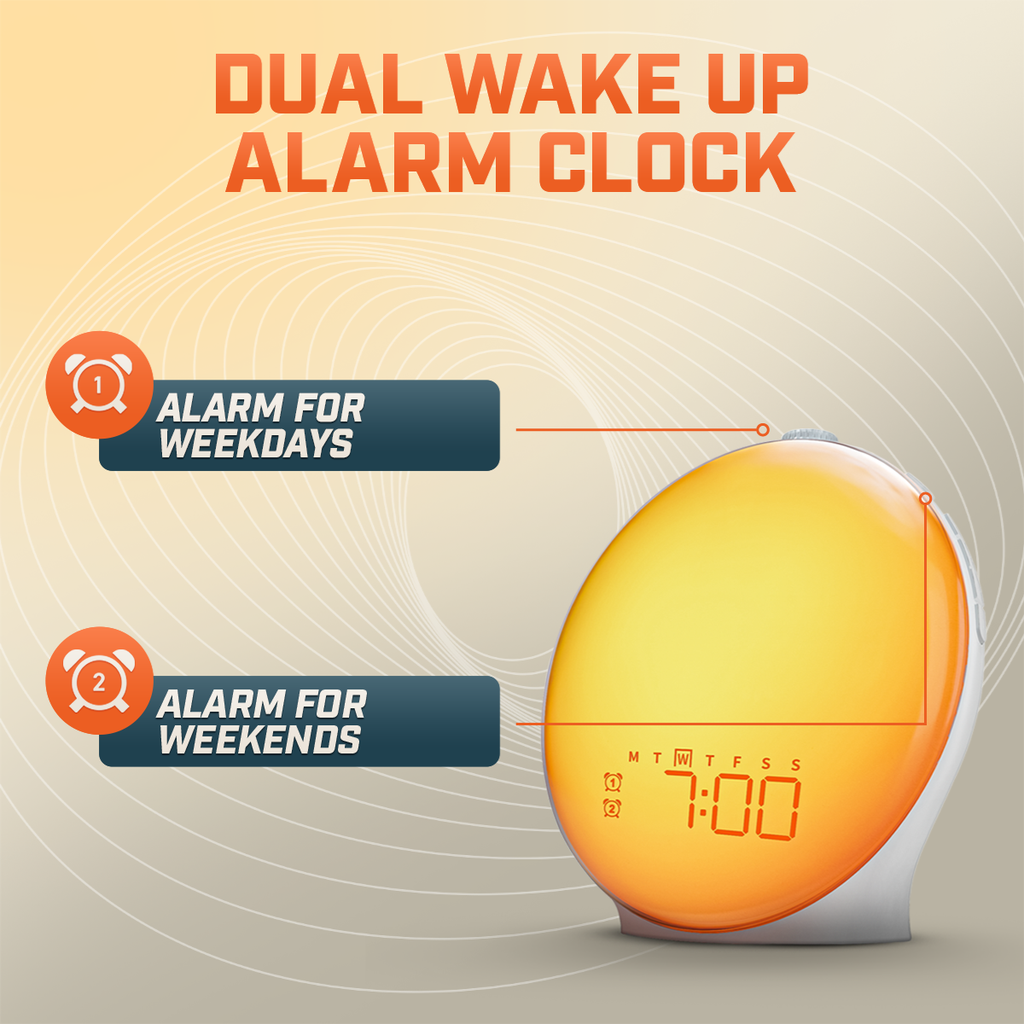 Digital Wake Up Alarm Clock for Healthy Sleep Routines