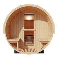 KOVE Outdoor Barrel Sauna – 3–4 Person Luxury Garden Sauna with 6kW Heater