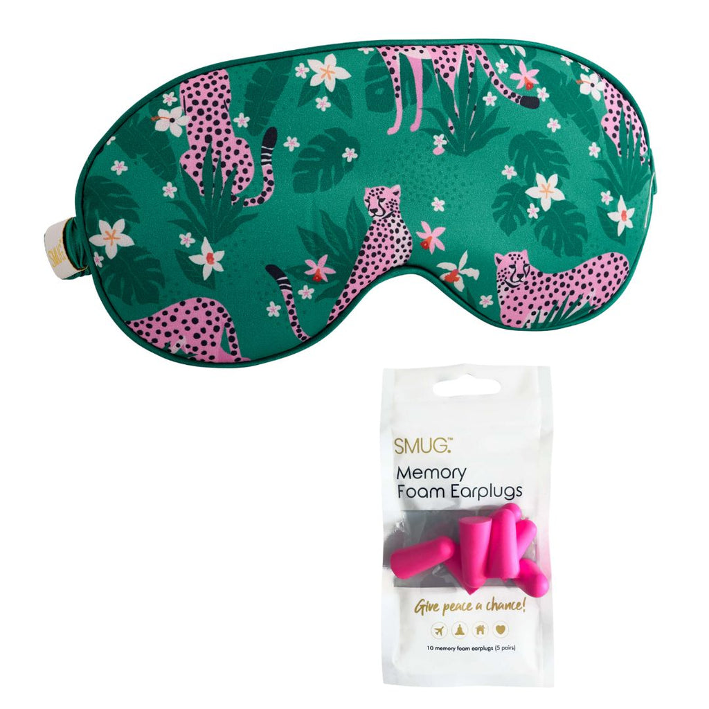 Luxury Satin Sleep Mask – Cheetah Print