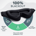 3D Sleep Eye Mask for Total Blackout and Comfort